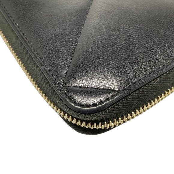 Auth CHANEL CHANEL 19 long zipped wallet AP1063 Black Lambskin Long Wallet - Picture 6 of 13